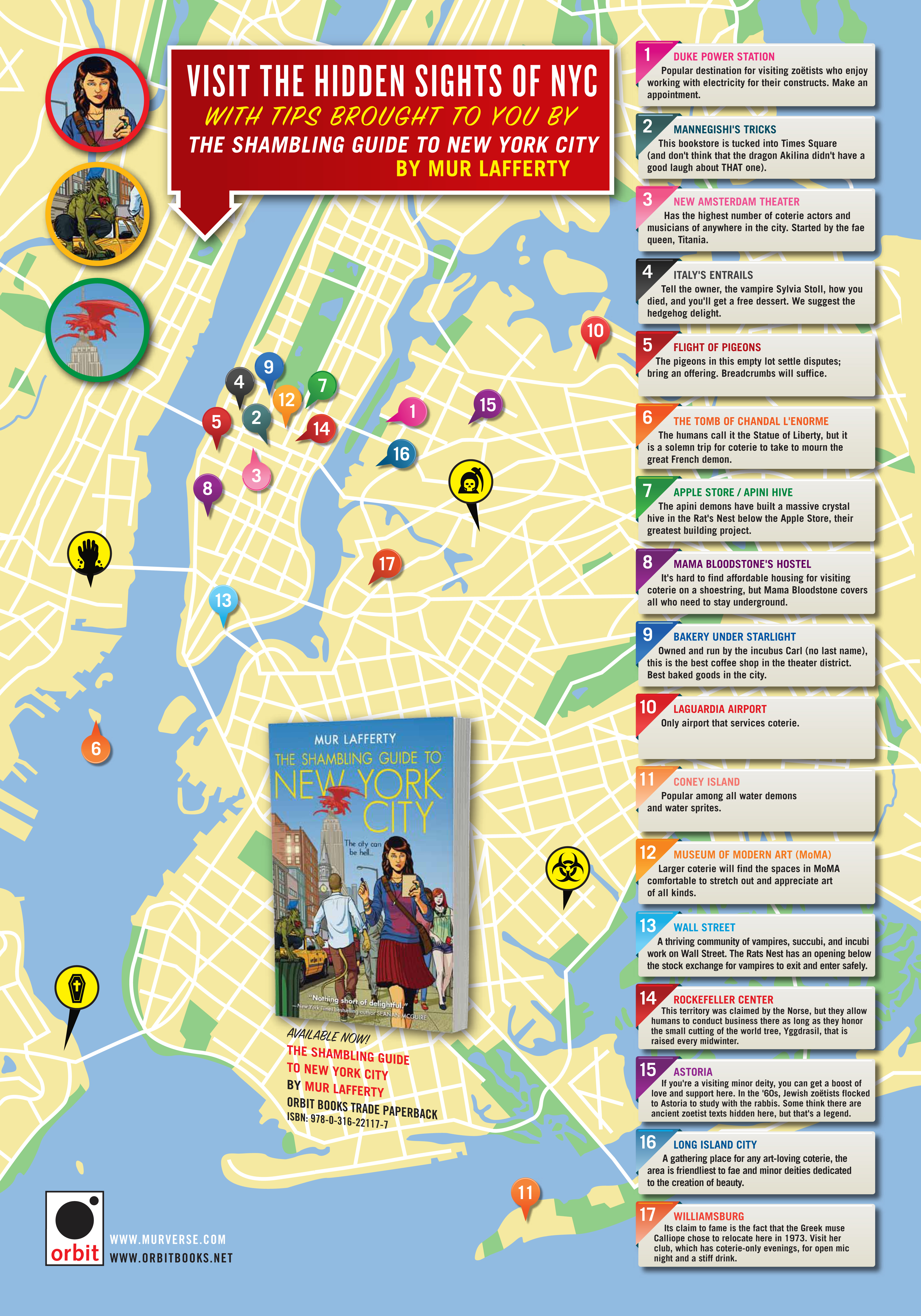 Visit the Hidden Sights of NYC: brought to you by THE SHAMBLING GUIDE TO  NEW YORK CITY