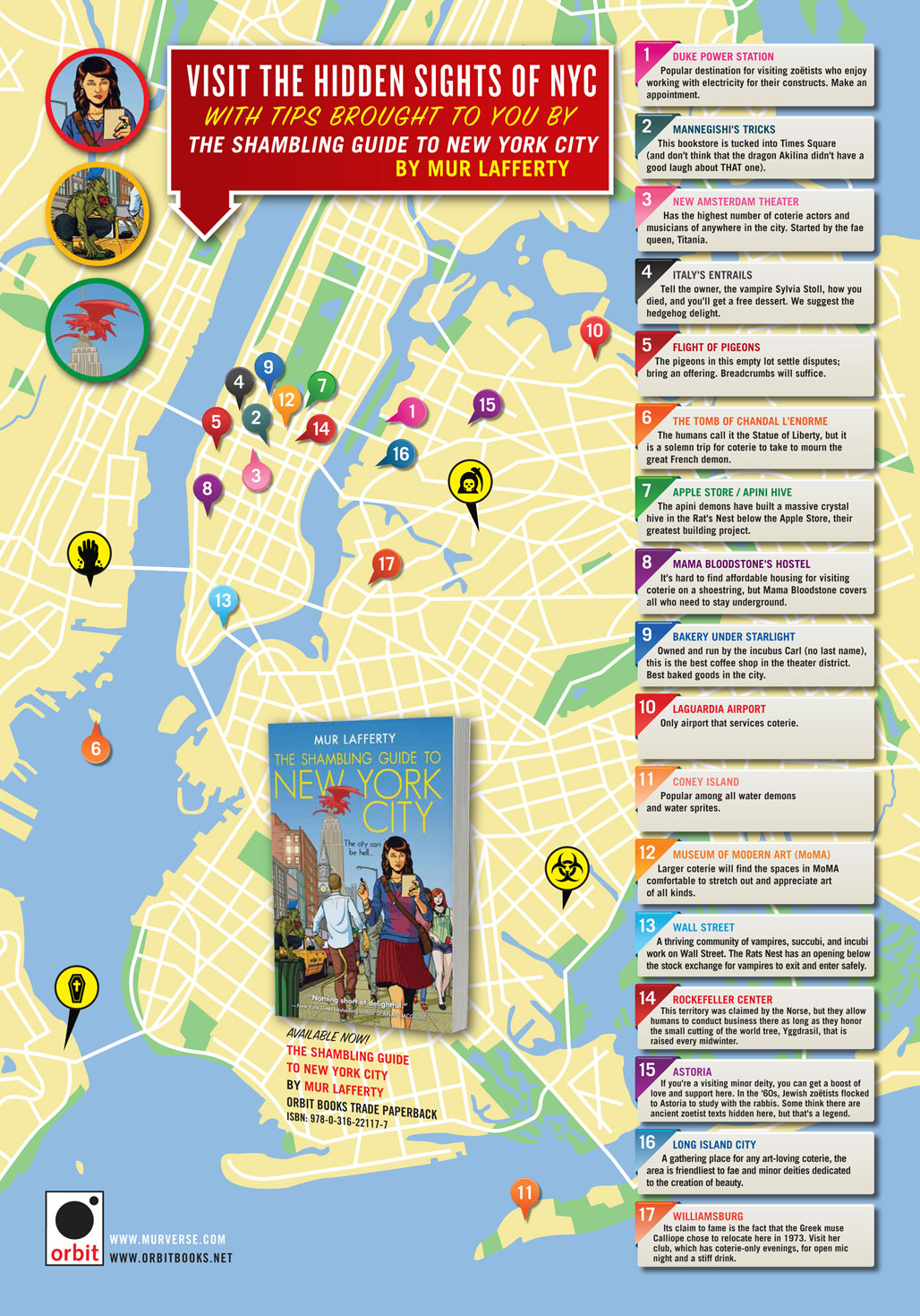 THE SHAMBLING GUIDE TO NEW YORK CITY - Click to enlarge!
