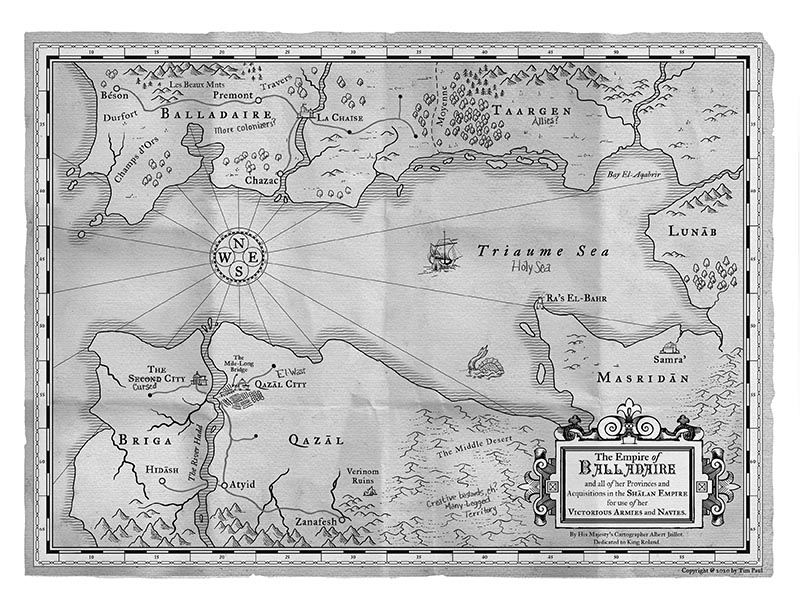 Empire of Balladaire map