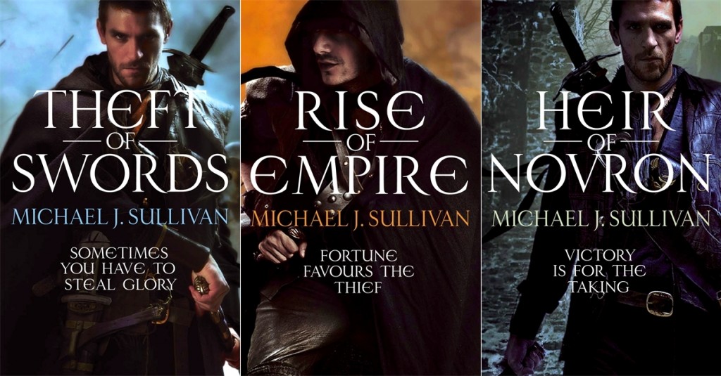 all three uk cvoers for the epic fantasy series Riyria Revelations