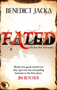 Fated, an Alex Verus urban fantasy novel by Benedict Jacka, perfect for fans of Jim Butcher, in an interview with Francis Knight, author of Fade to Black