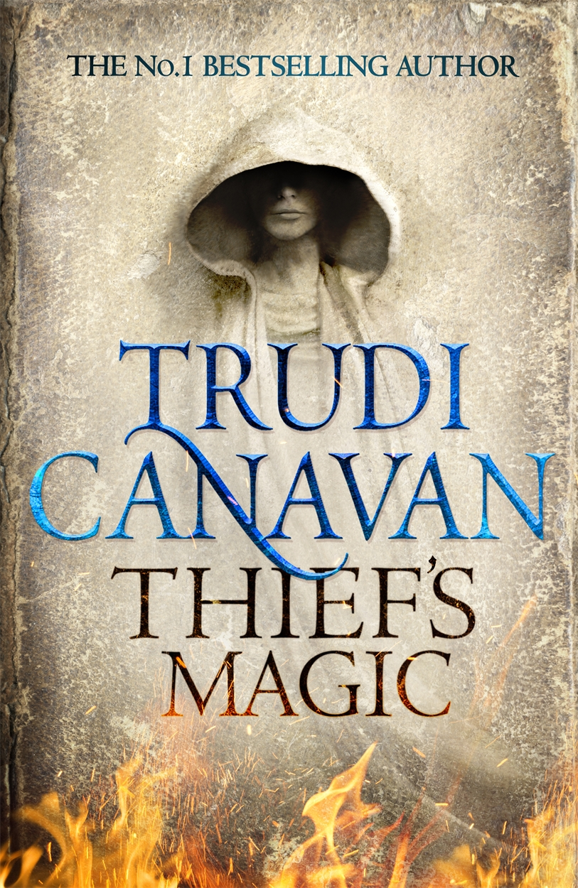 The new cover for THIES' MAGIC, book one of the fantasy series Millennium's rule by bestselling Trudi Canavan