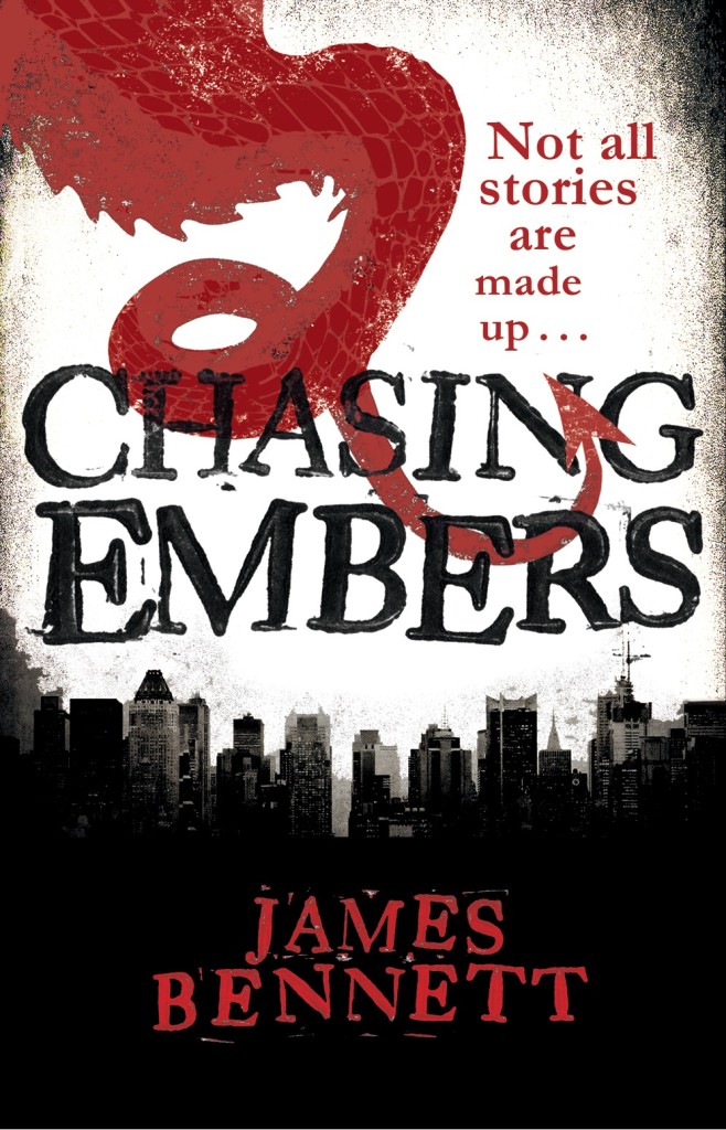 Chasing Embers by James Bennett, a contemporary fantasy novel perfect for fans of Ben Aaronovitch